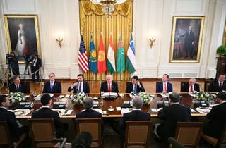 Leaders from Tajikistan, Uzbekistan, Kyrgyzstan, Turkmenistan and Kazakhstan were in attendance
